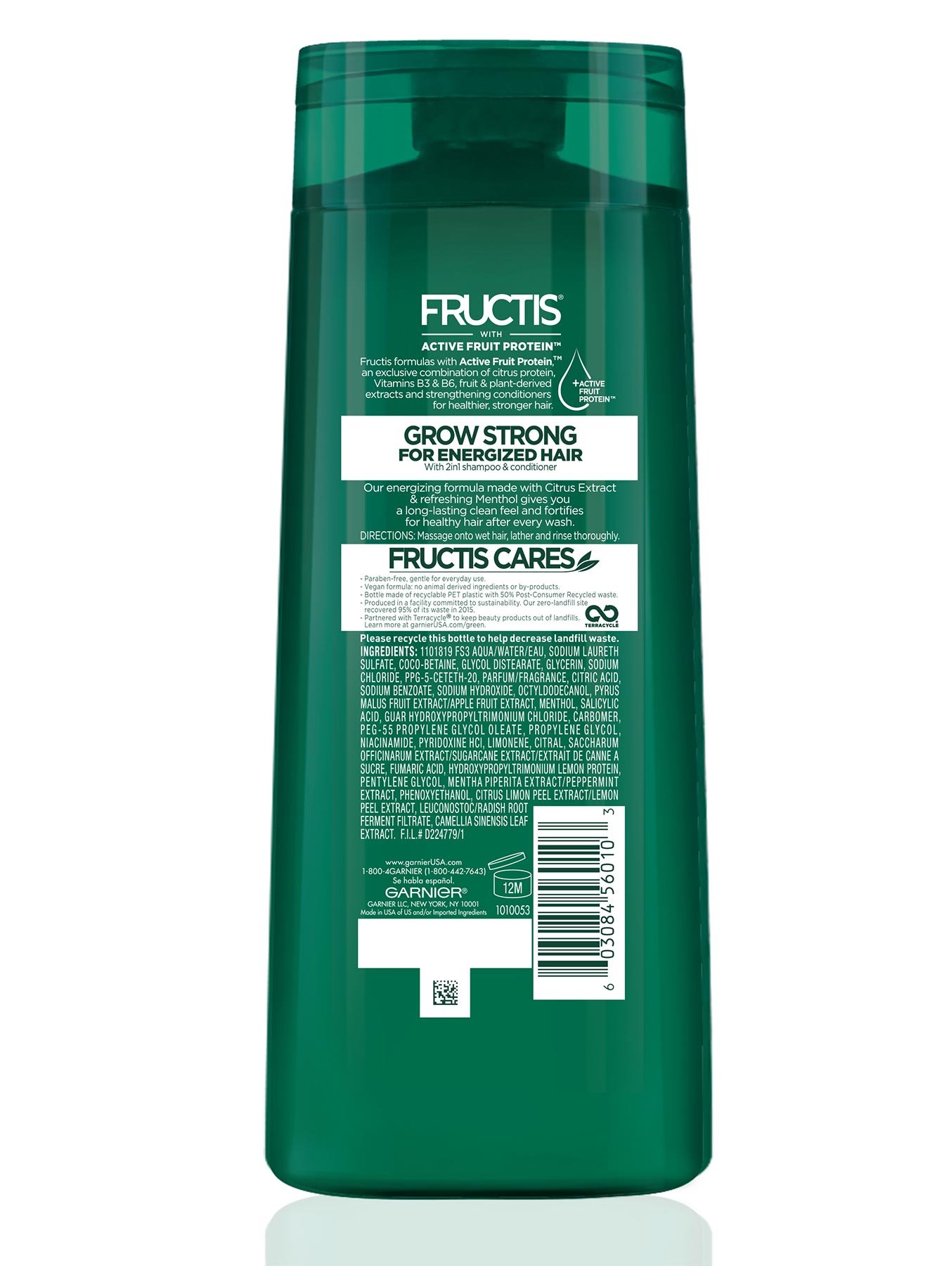 Back view of Cooling 2-In-1 Shampoo and Conditioner for Men.